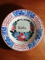 Abátfalvi wall plate, decorative plate - katika