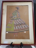 Antique pencil drawing in frame. Negotiable!