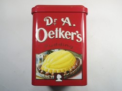 Old retro dr. A. Oetker's pudding pudding metal box metal box gift box ornament - approx. From the 1990s