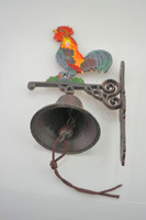 Cast iron rooster bell