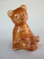 Retro ... Bodrogkeresztúri kerámia figura nipp ülő mackó maci medve