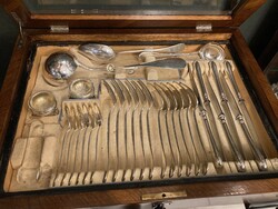 Silver cutlery set for 6 people (fm37)