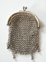 Antik sterling ezüst (925) kis tárca, pénztárca