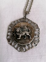 Industrial lion necklace