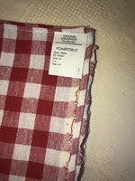 Mezőberény textilipar, piros kockás konyharuha