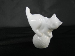 Herendi porcelán mini cica macska