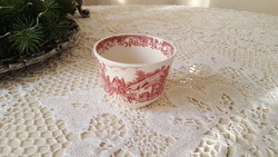 Old, royal tudor ware English earthenware sugar bowl