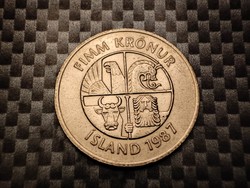 Izland 5 korona, 1987