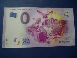 BELGIUM 0 EURO 2019 BOUILLON KASTÉLY! LOVAG SAS! RITKA EMLÉK PAPÍRPÉNZ! UNC!