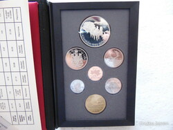 Kanada forgalmi sor 1992 PP cent - ezüst dollár  Dísztokban