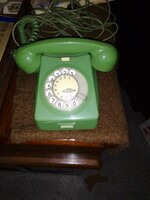 CB 667-es retró zöldszínű tárcsás telefon