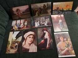 Antik képeslapok 10 db