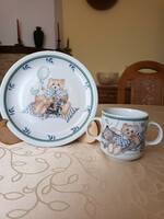 Macis children's children's plate and mug with a fairy tale pattern