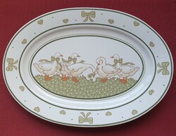 Pfalzkeramik libás húsvéti német porcelán tálaló tál tányér