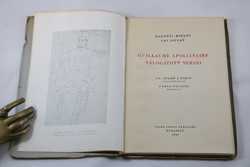 Miklós Radnóti's uncut first edition of Apollinaire's selected poems with Picasso's drawings !!