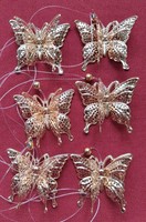 6pcs metal hanging butterfly decoration Easter spring decoration