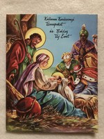 Old christmas opening postcard - usa