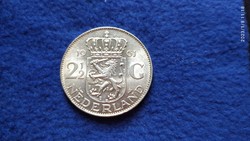 2 1/2 Gulden 1961 silver