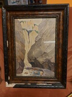 Radnai József (1896-1963): "Békás szoros",  akvarell festmény