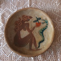 Pál Ferenc kerámia fali tányér jelz.26.cm