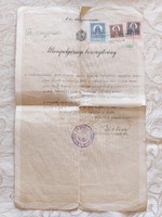 Old document 1933 citizenship certificate