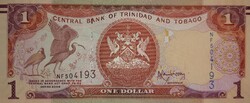 Trinidad and tobago 1 dollar 2006 unc banknote