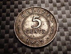 Belize 5 cent, 1987