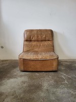 Vintage mcm bőr moduláris kanapé, fotel
