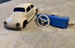 Régi TT Takatoku Toys japán lemez kisautó távirányítóval Volkswagen 60-as évek