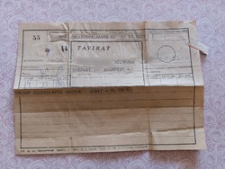 Old telegram 1951