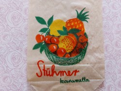 Old stühmer caramel candies in paper bag for advertising packaging