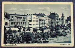 Marosvásárhely - Széchenyi-tér splendid hostel market day shops 1941