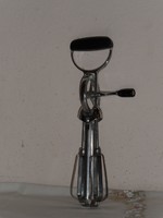 Stainless metal hand whisk