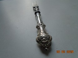 Antique baroque fork with silver handle