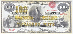 USA $100 1864 replica