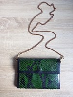 Snape snake leather bag with radish