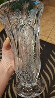Csiszolt nagy üveg váza