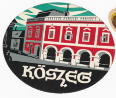 Kőszeg - a suitcase label from the 1960s
