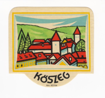 Kőszeg - a suitcase label from the 1960s