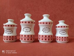 Alföldi porcelán fűszertartók 4 darab