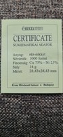 Certificate Telefon hírmondó 1.000.-ft 2008-as érméhez