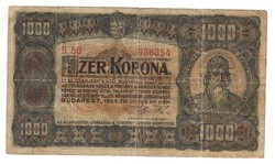 1000 korona 1923 nyomdahely nélkül 1.