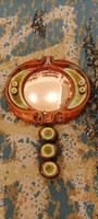 Retro Hungarian ceramic mirror. Gyula from Végvár