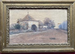 Edvi Illés Aladár akvarell festménye  /1870-1958/