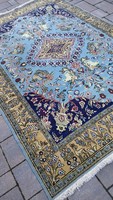 Ghom Iranian silk contoured animal figure hand-knotted rug. Negotiable!!!
