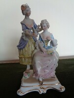 Herend rococo pair with mirrors