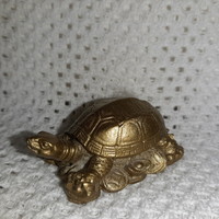 Gold-colored money turtle