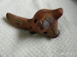 Pre-Columbian style old clay musical instrument, ceramic ocarina?