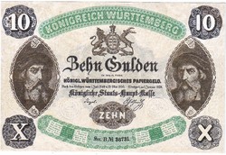 Németország 10 német forint 1858 REPLIKA