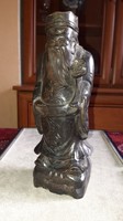 Oriental wooden luck / abundance statue - 25 cm